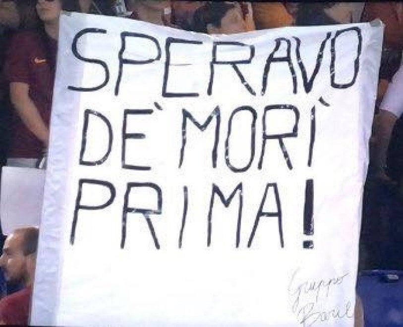 (AUDIO) – ‘Speravo di morì prima’, a Rete Sport Giovanni Lazzarini, autore dello striscione per Totti