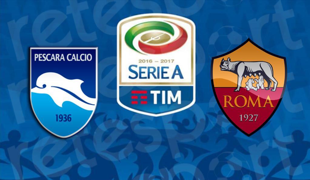 Serie A, Pescara-Roma: le formazioni ufficiali