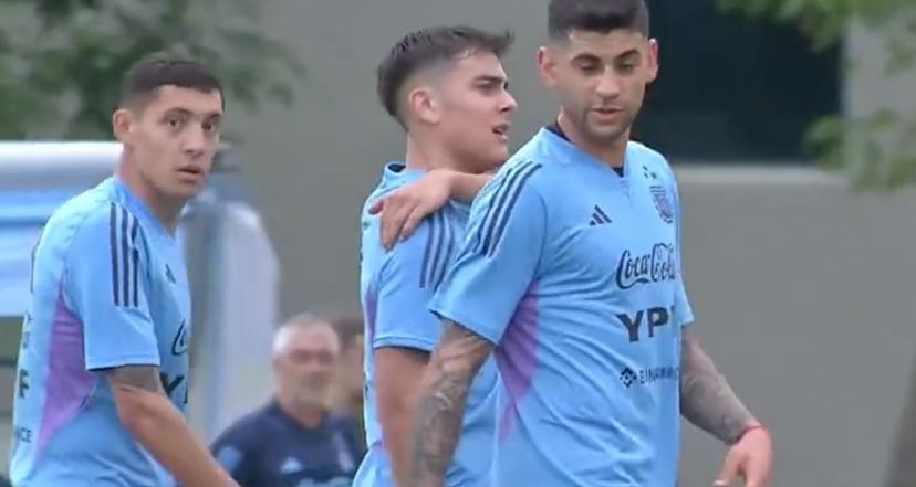 Dybala, solo un colpo alla spalla destra in allenamento (VIDEO)