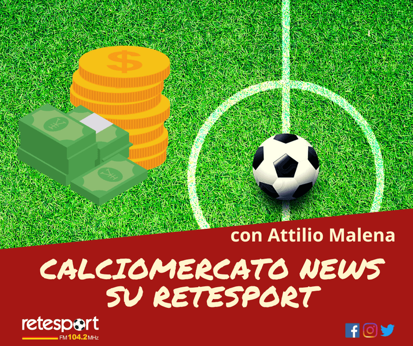 Calciomercato News su Retesport: ogni giorno 4 finestre informative con Attilio Malena