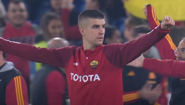 Roma-Lazio 1-0, il gol di Mancini di Retesport – AUDIO