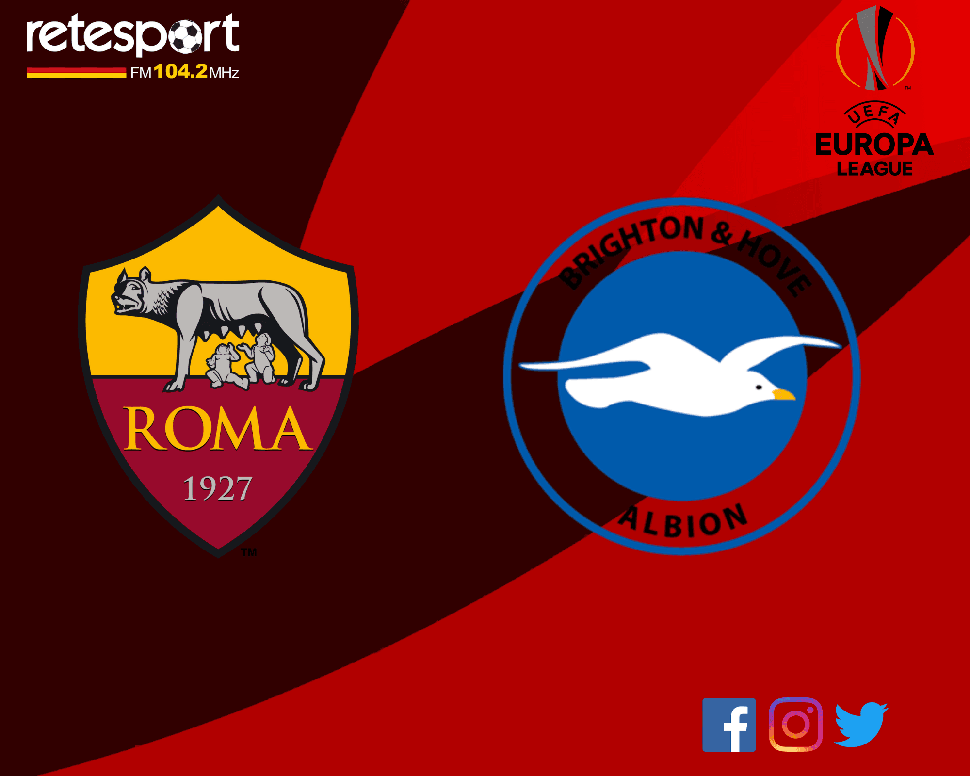 Roma-Brighton:  probabili formazioni, numeri e dove vederla