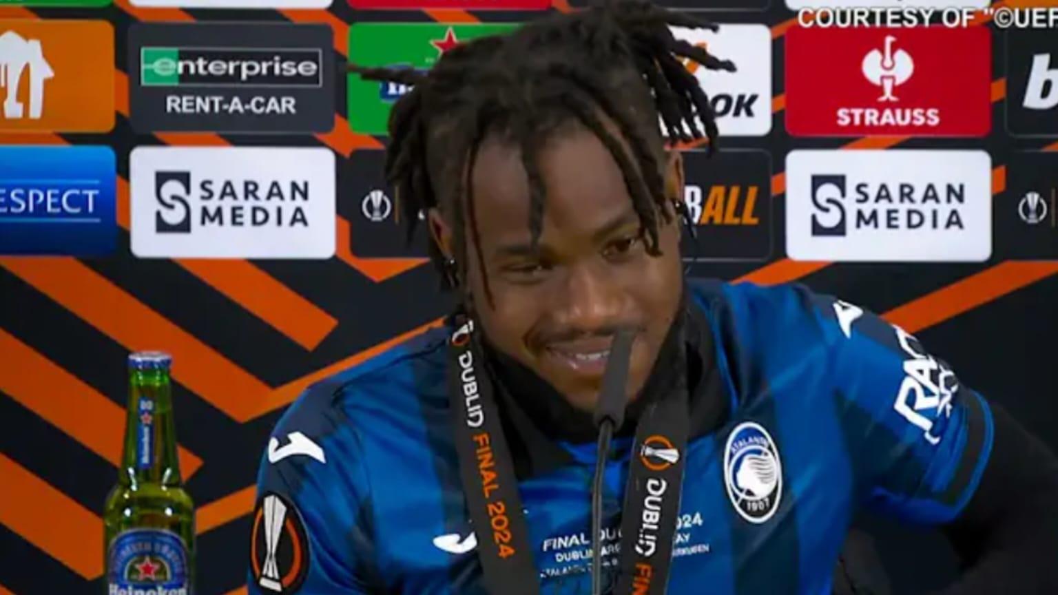Atalanta-Roma, Lookman in dubbio: infiammazione al tendine d’Achille