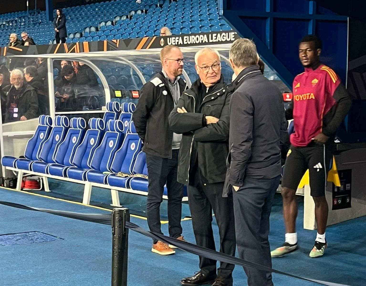 Rangers-Roma, presente anche Ranieri per la rifinitura. Tutte le immagini
