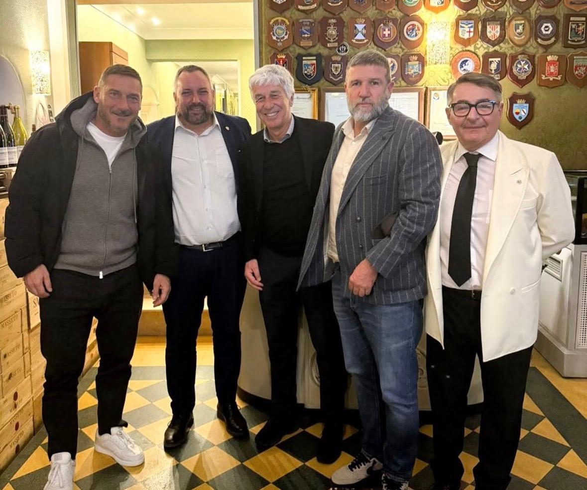 Totti-Gasp ieri sera a cena: pronto il rientro dell’ex capitano