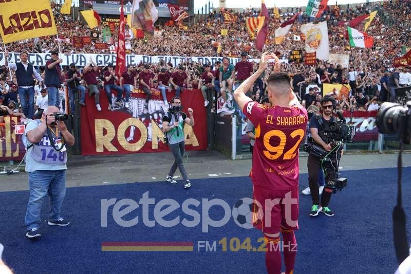 El Shaarawy e l’abbraccio dell’Olimpico: lacrime sotto la Sud e uno striscione per il Faraone -FOTO