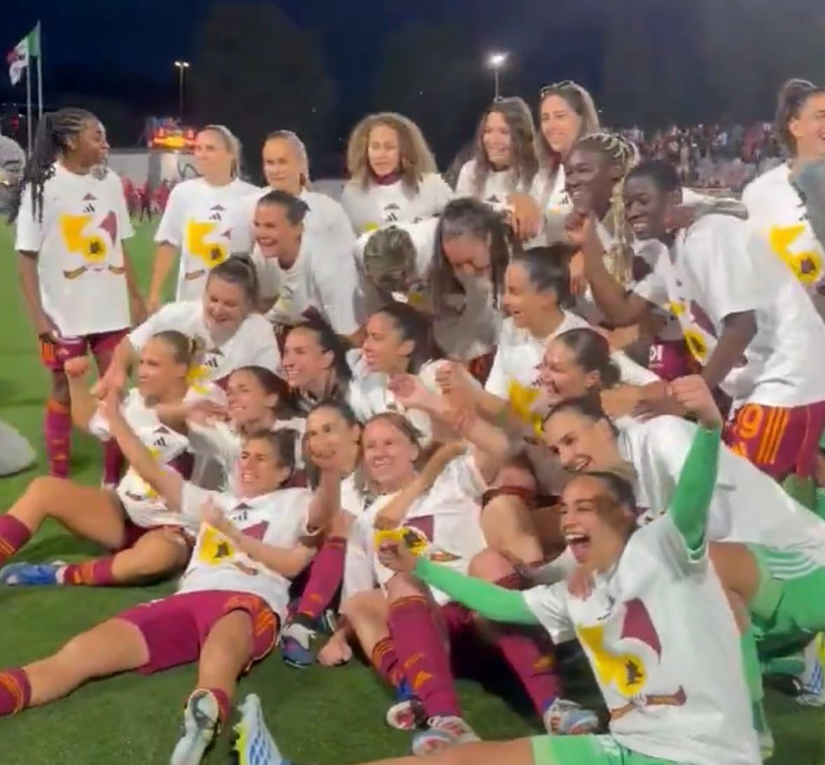 Roma Femminile Campione d’Italia: è il terzo titolo della storia giallorossa