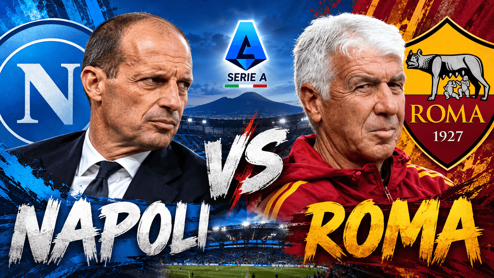 Napoli-Roma, due stili di gioco agli antipodi: quale sarà il più efficace? I numeri