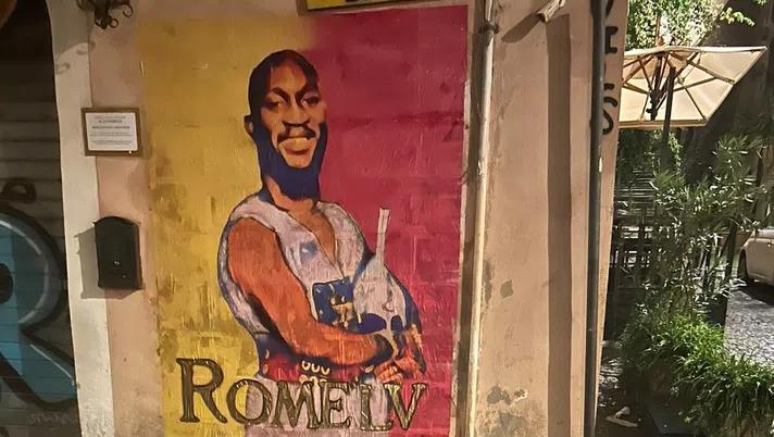 Lukaku, a Rione Monti spunta già il murale – FOTO