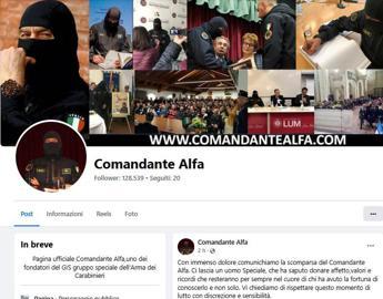 E’ morto il ‘Comandante Alfa’, tra fondatori Gis Carabinieri