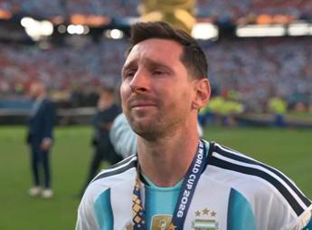 Messi in lacrime, l”adios’ commosso di Adani dopo la finale dei Mondiali